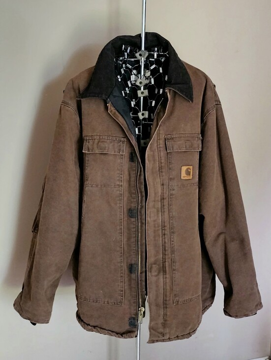 Carhartt Other - Vintage 90's Carhartt Duck Canvas Jacket Quilt Lined  C26CHT Chocolate 3XL